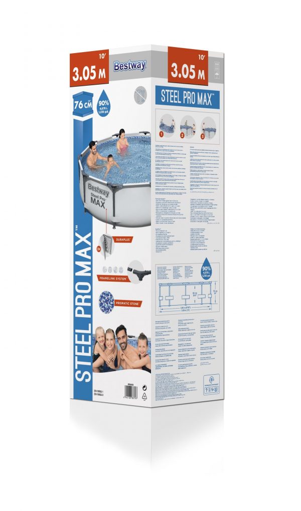 ⁦בריכת BESTWAY בקוטר 3.05 עומק 0.76⁩ – תמונה ⁦4⁩